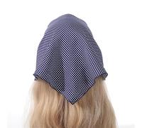 Fasce per Capelli Triangolari Polka Dot Triangle Scarf Hair Tie Headband Hair Headdress(Blu)