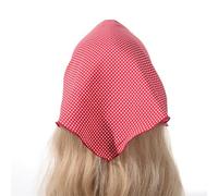 Fasce per Capelli Triangolari Polka Dot Triangle Scarf Hair Tie Headband Hair Headdress(Rouge)