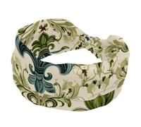 Fasce per capelli vintage con motivo astratto iris da donna, fasce larghe elasticizzate, fasce per la testa alla moda, fascia per la testa a turbante alla moda, fascia per il sudore per allenamento