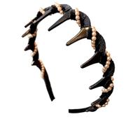 Fasce per capelli, Vintage Headbands, 5,51 x 5,51 pollici, non slip Fashion Accessory, High Cranium Hairband for Daily Gym Sports Wedding Travel Dating Work School Party Running Birthday, Women Teeth