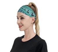 Fasce per capelli Wild Sports per donne e uomini, fasce larghe antiscivolo per capelli da donna, fasce elastiche antisudore, fasce per la testa per donne e uomini per esercizi di yoga e allenamento