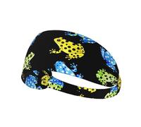 Fasce per capelli Yoga Allenamento Esercizio Fasce elastiche per capelli Arancione tropicale Farfalla monarca Fasce per capelli Fasce antisudore Per lavoro, allenamento, yoga, escursionismo