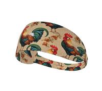 Fasce per capelli Yoga Allenamento Esercizio Fasce elastiche per capelli Arancione tropicale Farfalla monarca Fasce per capelli Fasce antisudore Per lavoro, allenamento, yoga, escursionismo