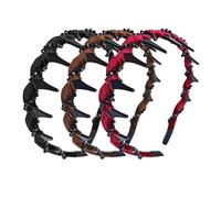 Fasce per Capelli Zig Zag,3 Pezzi,Fascia per Capelli Ondulata, Pettine per Capelli Con Denti Di Squalo,Cerchietto Capelli Uomo e Donna, Antiscivolo Cerchietto,Adatto per Sport,Yoga,Trucco