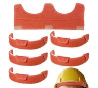 Fasce per casco protettivo, 6 pezzi, lavabili in cotone, autoadesive | Fascia tergisudore per casco, per costruzione, saldatura, lavoro, uomini e donne, fitness, yoga, sport, allenamento