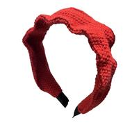 Fasce per donne e ragazze, fasce e cerchi alla moda, morbide e alla moda, eleganti cerchi per capelli, colore rosso festivo, comodi, vestibilità sicura per l'uso