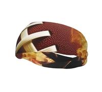 Fasce per il sudore da corsa per uomo e donna fiammeggiante football americano fasce per il sudore traspiranti fasce per il sudore sportive moda atletica sciarpa elastica per capelli per tennis