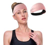 Fasce per il sudore da donna, con motivo a pixel, color corallo, per allenamento, alla moda, antiscivolo, traspirante, per sport, corsa, atletica, yoga