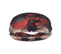 Fasce per il sudore per donne e uomini, fasce elastiche per lo sport e l'umidità, con drago rosso nero e spadaccino orientale, fasce da allenamento per donne, per corsa, ciclismo, basket, yoga