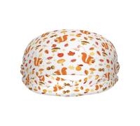 Fasce per il sudore per donne e uomini, fasce elastiche per lo sport e l'umidità, in stile bohémien, con scoiattolo, funghi, per corsa, ciclismo, basket, yoga