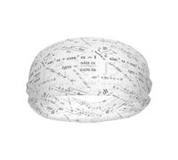 Fasce per il sudore per donne e uomini, fasce elastiche per lo sport, traspiranti, con stampa matematica, bianche, per allenamento, corsa, ciclismo, basket, yoga