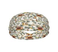 Fasce per il sudore per donne e uomini, fasce elastiche per lo sport, traspiranti, stile hawaiano, con albero di cocco verde, per corsa, ciclismo, basket, yoga