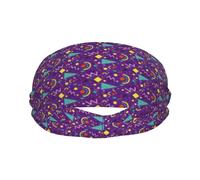 Fasce per il sudore per donne e uomini, fasce elastiche sportive per uomo, stile retrò anni '80, per corsa, ciclismo, basket, yoga