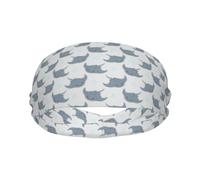 Fasce per il sudore per donne e uomini, fasce sportive per uomo, elastiche e graziose, con bolle di razza, grigie, per allenamento, corsa, ciclismo, basket, yoga