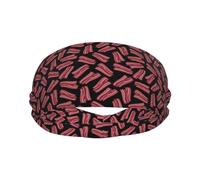 Fasce per il sudore per donne e uomini, fasce sportive traspiranti da uomo, con stampa bacon elastica nera, fasce per allenamento per donne, per corsa, ciclismo, basket, yoga