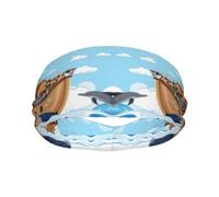 Fasce per il sudore per donne e uomini, fasce sportive traspiranti per uomini, fasce elastiche con animali sull'arca di Noè, fasce per allenamento per donne, per corsa, ciclismo, basket, yoga