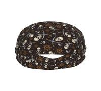 Fasce per il sudore per donne e uomini, fasce sportive traspiranti per uomini, fasce elastiche per allenamento con teschi pirati, per donne, per corsa, ciclismo, basket, yoga