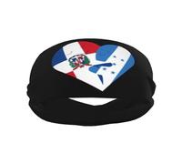 Fasce per il Sudore per Uomo Repubblica Dominicana Honduras Fasce Sportive per Allenamento del Cuore per Uomo Fascia per Capelli Assorbita Fascia Larga per Corsa Basket Calcio Ciclismo Tennis