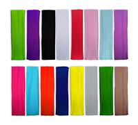 Fasce per il sudore sportive da 16 pezzi, per lo sport elastiche antiscivolo, colorate, per il fitness, unisex per corsa, ciclismo, yoga, tennis