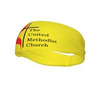 Fasce per la Chiesa Metodista Unita Fasce per lo sport Fascia per capelli per l'assorbimento dell'umidità Fascia per capelli Fascia per il sudore Fascia per la corsa