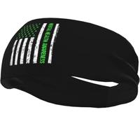 Fasce per la testa con bandiera americana per la consapevolezza della salute mentale, per uomo e donna, morbide ed elastiche, per lo sport, la corsa, lo yoga, il ciclismo, la palestra