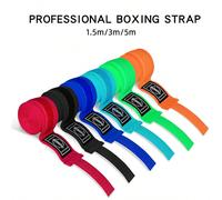 Fasce per le mani da boxe multicolore per adulti e adolescenti, 1,5m/3 metri/5m fasce per le mani per uomini e donne, fitness, sanda, boxe, muay thai, arti marziali, fasciatura per le mani leggermente