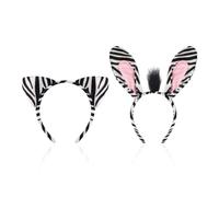 Fasce Per Orecchie Zebra Da 2 Pezzi, Morbide E Delicate Sulla Pelle, Oggetti Di Scena Per Giochi Di Ruolo, Accessori Per Feste Animali, Adatti Per Vestire Feste E Giochi Di Ruolo Per Le Vacanze.