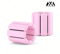 Fasce per peso regolabili per gambe o polsini per yoga, danza, palestra e corsa, cintura per allenamento con pesi e resistenza, in materiale silicone rosa delicato sulla pelle, prodotte da MEIYIXING C