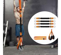 Fasce per trazioni resistenti con tappetino per i piedi per allenamento fitness