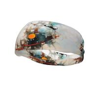 Fasce personalizzate uniche per uomini e donne, eleganti fasce per il sudore per corsa, allenamento e sport, colori traspiranti ed elastici per danza cosmica