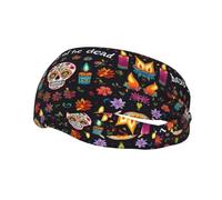 Fasce personalizzate uniche per uomini e donne, eleganti fasce per il sudore per corsa, allenamento e sport, traspiranti ed elasticizzate, colorate Dead Art