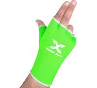 Fasce Sottoguanti Boxe con Gel - Guanti Interni Elastici Imbottiti, Supporto Polso Lungo con Chiusura a Strappo, Protettori da Pugno per MMA, Muay Thai, Kickboxing e Sacco da Boxe (Verde, Large)