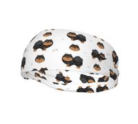 Fasce sportive alla moda con stampa di cane Spitz tedesco della Pomerania, per allenamento, ciclismo e esercizi