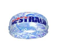 Fasce sportive con bandiera australiana, testo australiano, parola artistica, per uomo e donna, fascia antisudore in spugna di cotone traspirante, per yoga e ciclismo