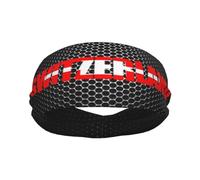 Fasce sportive con bandiera svizzera, testo svizzero, parola artistica, per uomo e donna, fascia antisudore in spugna di cotone traspirante, per yoga e ciclismo