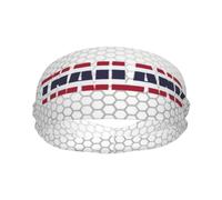 Fasce sportive con bandiera thailandese, testo thailandese e parola artistica, per uomo e donna, fascia antisudore in spugna di cotone traspirante, per yoga e ciclismo