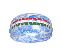 Fasce sportive con bandiera ungherese, testo e parola in ungherese, per uomo e donna, fascia antisudore in spugna di cotone traspirante, per yoga e ciclismo