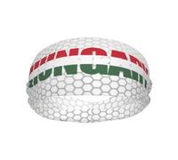 Fasce sportive con bandiera ungherese, testo e parola in ungherese, per uomo e donna, fascia antisudore in spugna di cotone traspirante, per yoga e ciclismo