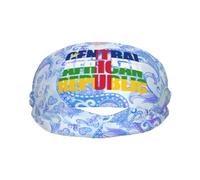 Fasce sportive con testo e parola della bandiera della Repubblica Centrafricana per uomo e donna, fascia antisudore in spugna di cotone traspirante, per yoga e ciclismo