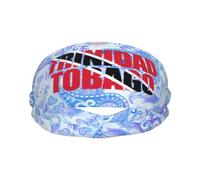 Fasce sportive con testo e parola della bandiera di Trinidad e Tobago per uomo e donna, fascia antisudore in spugna di cotone traspirante, per yoga e ciclismo