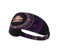 Fasce sportive divertenti con segni zodiacali per donne e uomini, fasce elastiche per capelli, fasce antiscivolo alla moda per yoga, fitness e corsa