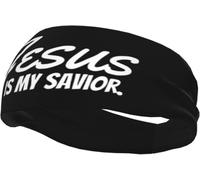 Fasce sportive unisex antiscivolo Jesus is My Savior per allenamento, corsa, ciclismo e yoga
