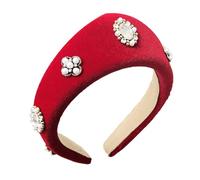 Fasce Testa Peluche Nere Da Donna Con Perle Dettagliate Fascia Con Le Fasce Capelli Comode Per I Capelli Per Le Vacanze Eleganti Look Diversi Tipi