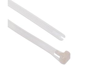 Fascetta Cavi Riapribile Riutilizzabile Naturale Bianco 7.6mm 200mm - 100 pz