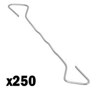 Fascetta da parete in acciaio inox tipo 4 cavità 200, 225, 250 o 275 mm...