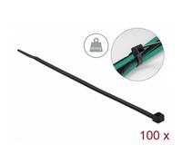 Fascetta Delock LA 300 alta resistenza nera 200 mm 100 pezzi