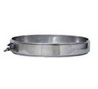 FASCETTA DI BLOCCAGGIO CAMINO CANNA FUMARIA COLLARE COIBENTATO ACCIAIO INOX