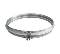 Fascetta di bloccaggio per canna fumaria fascette stringitubo chiusura regolabile per tubi ventilazione bidoni ferro zincata metallica a vite morsetto collare anello chiusura coperchio bidone (400mm)