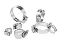 Fascetta di fissaggio in silicone per tubo flessibile del vuoto, 10 fascette stringitubo in ferro Morsetti tripli Morsetti regolabili Morsetti a molla for tubi da 8 mm(10 16mm)