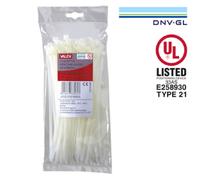 FASCETTA FASCETTE CABLAGGIO BIANCA BIANCO NERA NERE 12,4x1000mm 50pz VALEX